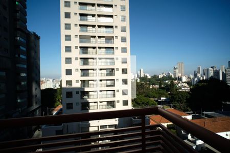 Vista do Quarto de apartamento para alugar com 1 quarto, 42m² em Pinheiros, São Paulo