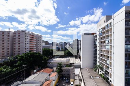 Vista da Sala de kitnet/studio para alugar com 1 quarto, 31m² em Moema, São Paulo