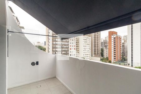 Varanda de kitnet/studio para alugar com 1 quarto, 36m² em Higienópolis, São Paulo