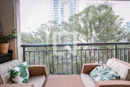 Vista da Sacada Sala de apartamento à venda com 2 quartos, 38m² em Vila Morumbi, São Paulo