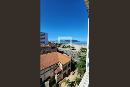 Vista da Sala de apartamento para alugar com 3 quartos, 150m² em Gonzaga, Santos