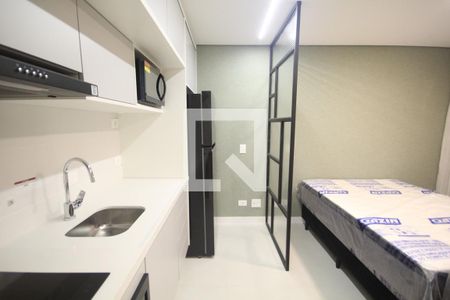 Cozinha de kitnet/studio para alugar com 1 quarto, 29m² em Vila Mariana, São Paulo