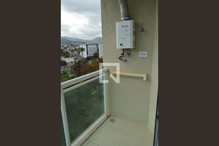 Varanda da Sala de apartamento para alugar com 1 quarto, 44m² em Taquara, Rio de Janeiro
