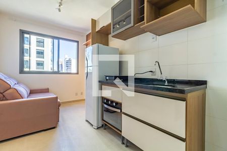 Sala/Cozinha de apartamento para alugar com 1 quarto, 25m² em Pinheiros, São Paulo