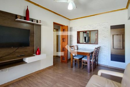 Sala de apartamento para alugar com 1 quarto, 51m² em Tupi, Praia Grande