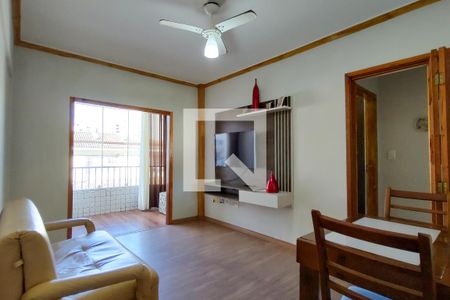 Sala de apartamento para alugar com 1 quarto, 51m² em Tupi, Praia Grande