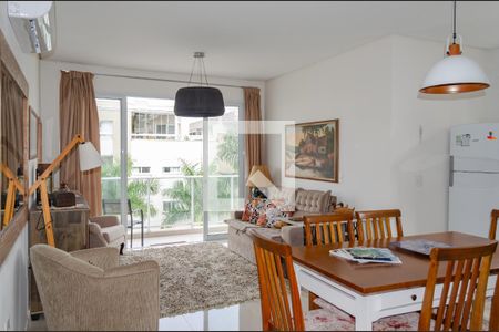 Sala de apartamento para alugar com 3 quartos, 120m² em Jurerê Internacional, Florianópolis