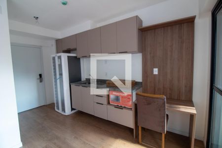 Cozinha de kitnet/studio para alugar com 1 quarto, 29m² em Brooklin Paulista, São Paulo