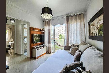 Sala de apartamento para alugar com 2 quartos, 82m² em Embaré, Santos