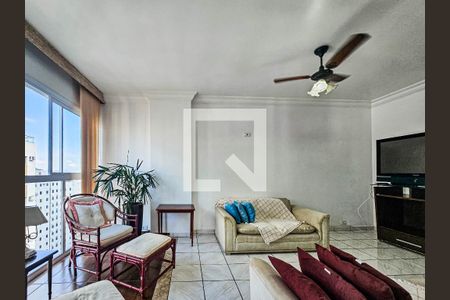 Detalhe Sala de apartamento para alugar com 2 quartos, 81m² em Aparecida, Santos