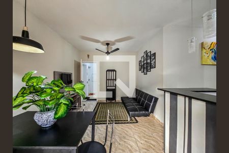Detalhe Sala de apartamento para alugar com 1 quarto, 87m² em Ponta da Praia, Santos