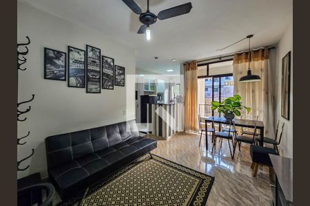 Sala de apartamento para alugar com 1 quarto, 87m² em Ponta da Praia, Santos