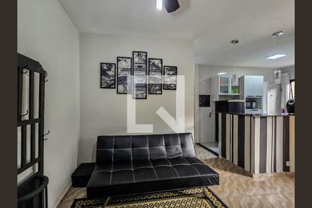 Sala de apartamento para alugar com 1 quarto, 87m² em Ponta da Praia, Santos