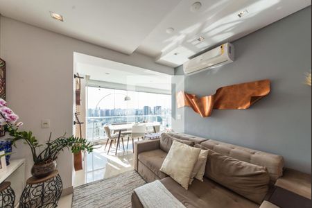 Sala de apartamento para alugar com 1 quarto, 54m² em Brooklin, São Paulo