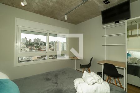 Quarto / Sala / Cozinha de apartamento para alugar com 1 quarto, 20m² em Santa Cecília, Porto Alegre
