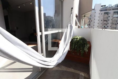 Varanda Sala de apartamento para alugar com 1 quarto, 49m² em Pinheiros, São Paulo