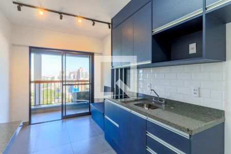 Cozinha de apartamento para alugar com 1 quarto, 29m² em Brooklin Paulista, São Paulo