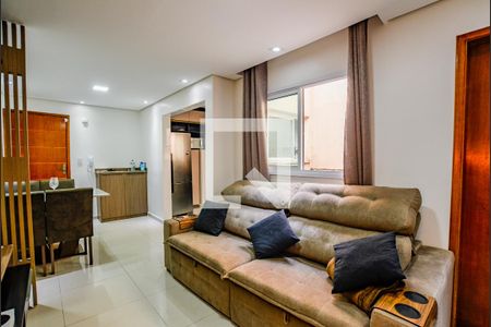Sala de apartamento à venda com 2 quartos, 100m² em Vila Camilópolis, Santo André