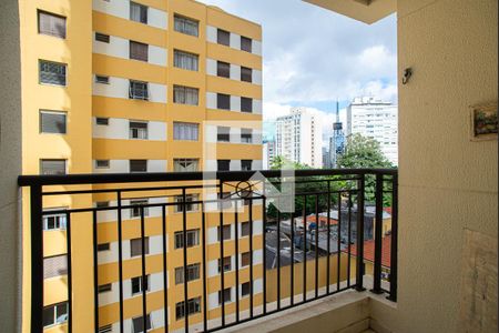 Varanda da Sala de apartamento à venda com 2 quartos, 47m² em Bela Vista, São Paulo