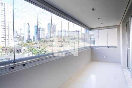 Varanda da Sala de apartamento para alugar com 3 quartos, 136m² em Vila da Serra, Nova Lima