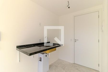 Cozinha de kitnet/studio à venda com 1 quarto, 19m² em República, São Paulo