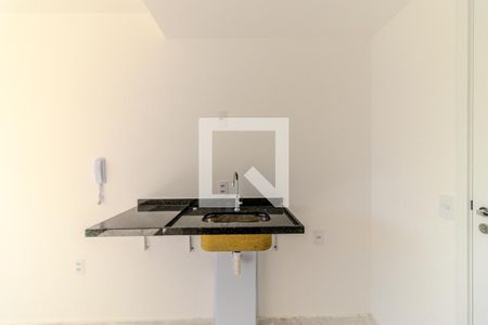 Cozinha de kitnet/studio à venda com 1 quarto, 19m² em República, São Paulo