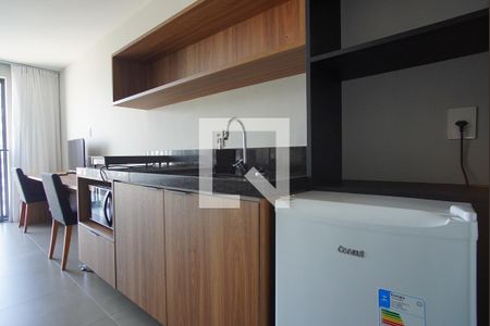 Cozinha de kitnet/studio para alugar com 1 quarto, 24m² em Auxiliadora, Porto Alegre