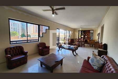 Sala de apartamento para alugar com 3 quartos, 190m² em Pompéia, Santos