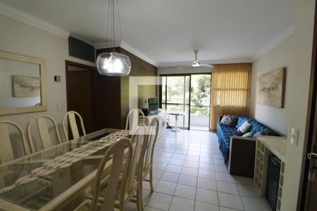 Sala de apartamento para alugar com 4 quartos, 120m² em Jardim Tejereba, Guarujá