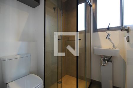 Banheiro de kitnet/studio para alugar com 1 quarto, 21m² em Jardim Paulista, São Paulo