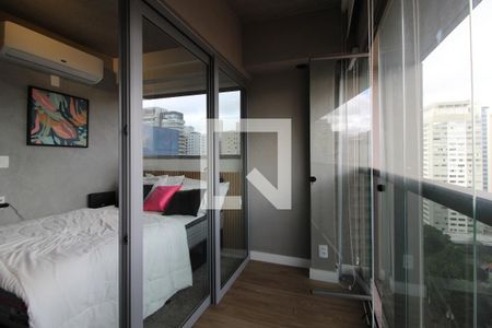 Varanda de kitnet/studio para alugar com 1 quarto, 21m² em Jardim Paulista, São Paulo
