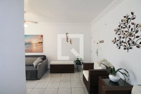 Sala de apartamento para alugar com 1 quarto, 62m² em Barra Funda, Guarujá