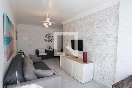 Sala de apartamento para alugar com 1 quarto, 62m² em Barra Funda, Guarujá