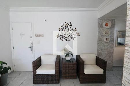 Sala de apartamento para alugar com 1 quarto, 62m² em Barra Funda, Guarujá