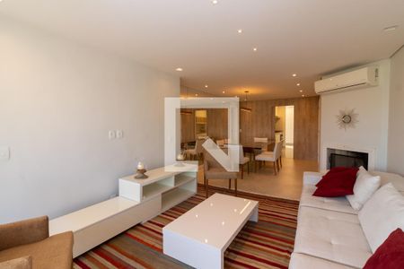 Sala de apartamento para alugar com 3 quartos, 130m² em Paraíso do Morumbi, São Paulo