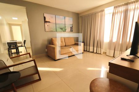 Sala de apartamento para alugar com 1 quarto, 49m² em Setor Central, Goiânia