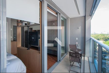 Studio à venda com 30m², 1 quarto e 1 vagaVaranda Studio