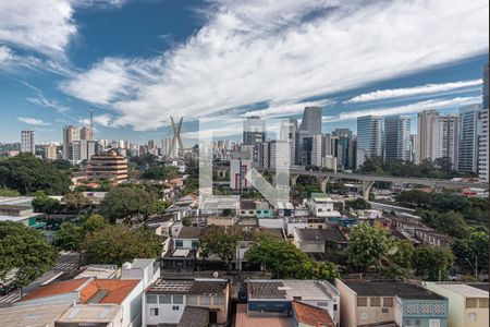 Varanda - Vista de kitnet/studio para alugar com 1 quarto, 33m² em Vila Cordeiro, São Paulo