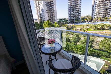 Varanda de kitnet/studio para alugar com 1 quarto, 50m² em Barra da Tijuca, Rio de Janeiro