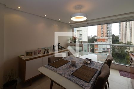 Varanda da Sala de apartamento à venda com 2 quartos, 77m² em Jardim Fonte do Morumbi, São Paulo