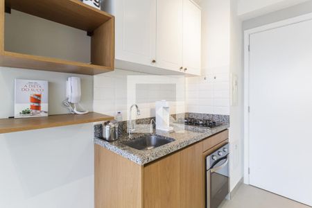 Sala/Cozinha de apartamento para alugar com 1 quarto, 31m² em Moema, São Paulo