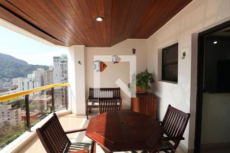 Varanda Sala de apartamento para alugar com 1 quarto, 93m² em Pitangueiras, Guarujá