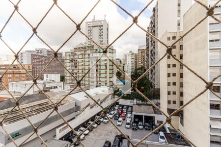 Varanda - Vista de kitnet/studio para alugar com 1 quarto, 38m² em Vila Buarque, São Paulo