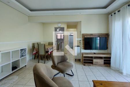 Sala de apartamento para alugar com 2 quartos, 90m² em Caiçara, Praia Grande