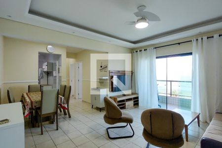 Sala de apartamento para alugar com 2 quartos, 90m² em Caiçara, Praia Grande