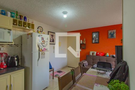 Sala/Cozinha de apartamento à venda com 2 quartos, 42m² em Mato Grande, Canoas