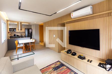 Sala de apartamento à venda com 1 quarto, 46m² em Vila Nova Conceição, São Paulo