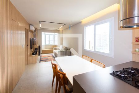 Sala de apartamento à venda com 1 quarto, 46m² em Vila Nova Conceição, São Paulo