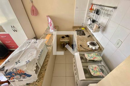 Cozinha de kitnet/studio para alugar com 1 quarto, 28m² em Centro, Rio de Janeiro