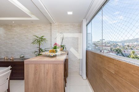 Varanda de apartamento à venda com 2 quartos, 77m² em Havaí, Belo Horizonte